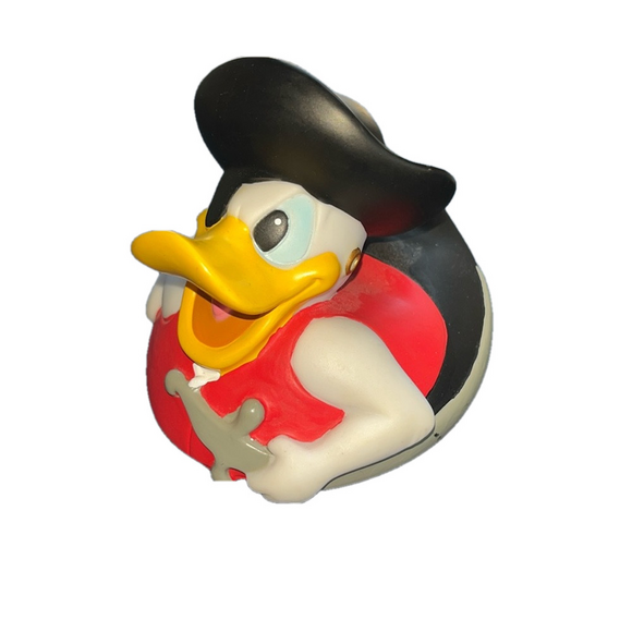 Vintage Disney Parks Pirates of the Caribbean Pirate Donald Duck Rubber Ducky - Picture 1 of 6